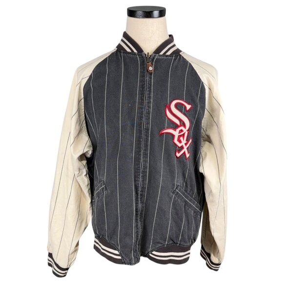 Vintage XL Chicago White Sox Reversible Cooperstown Collection Jacket 90s - Picture 1 of 16